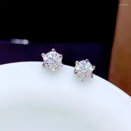 Stud Earrings CoLife Jewelry D Color Moissanite Earring For Party 5mm 0.5ct Silver 925