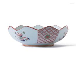 Bowls Ceramic Large Round Lotus Bowl Fruit Tray Sashimi Plate Household Restaurant Flower Petal Leaf Salad Pasta