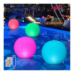 Garden Decorations Solar Led Garden Ball Outdoor Lawn Waterproof Swimming Pool Emmiting Colour Landscaping Floating Party Country House Decoration 231129