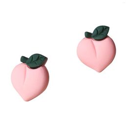 Hoop Earrings Summer Fruit Party Stereo Banana Peach Girl Ear Clip Trending Jewellery Large Stud For Women