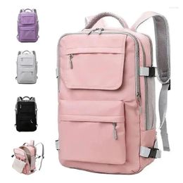 School Bags Multifunctional Travel Backpack Waterproof Large Capacity Computer Bag USB Fashion Mommy Independent Shoe Knapsack