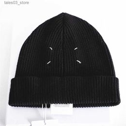 Beanie/Skull Caps 21AW four corner stitching knitted hat fashion street photo for men and women outdoor sports casual thread hat cold hat Q231130