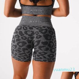 Yoga Outfit Nvgtn Wild Thing Leopard Seamless Shorts Spandex Womens Fitness Elastic Breathable Hips Enhance Leisure Sports Running