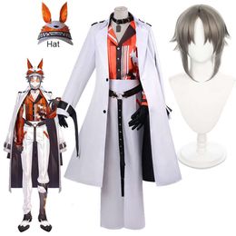 Vtuber Mysta Rias Cosplay Costume Nijisanji Virtual Youtuber Mr Wig Fox Adult Full Uniform Suit And Hat Glasses Accessories