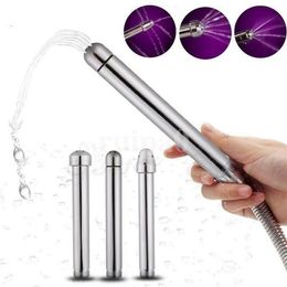 3 Types Head Stainless steel Bidet Faucets Rushed Anal Douche Shower Cleaning Enemator Enema Metal Anal Cleaner BuPlugs Tap316z