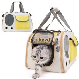 Cat Carriers Crates Houses Pet Travel Bag Foldable Portable Mesh Breathable Handbag Outdoor Quality Zippervaiduryd