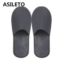 Disposable Slippers ASILETO 100 Pairs Of Disposable Slippers For el Home Floor Indoor Guest Beauty Salon Non-slip Big Size White Grey Unisex 231129