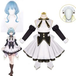 Hikiomari The Countess No Monmon Cosplay Costume Vampire Maid Dresses Hell Hesse Wig Headwear