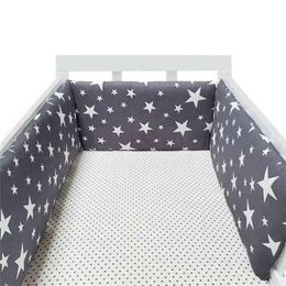 baby nursery Nordic Stars Design Baby Bed Thicken Bumper Crib Around Cushion Cot Protector Pillows borns Room Decor 210812289z