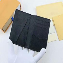 For 4 Colour Famous Brand Women Men Card Holder Short Purses Genuine Leather High quality Passport Wallets A3314R