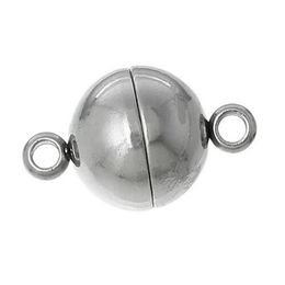 20 pcs Stainless Steel Magnetic Clasps Round dull For Jewelry making necklace Bracelet DIY Jewelry Findings 299I