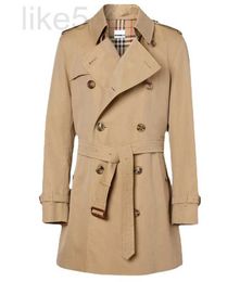 Women's Trench Coats designer Classic British style celebrity long sleeved trench coat showcases a modern style, presenting short slim fit cut 433Q