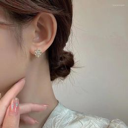 Stud Earrings Niche Design Sense Snow Ear Buckle Light Luxury High Women's