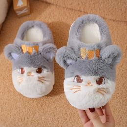 Slipper Feerldi Children Slipper Cat Animal Cartoon Kids Shoes Top Quality Flat Flip flop Lovely Little Kitten Indoor Soft Slippers 231130