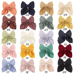 Hair Accessories 40pc/lot 4.5inch Hair Bows With Clips For Cute Baby Girls Colorful Hair Clips Hairpins Barrettes Kids Hair Accessories 231129