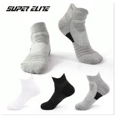 Sweat-absorbent non-slip running socks outdoor towel bottom boat socks short tube basketball socks male