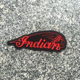 Customized Badge Sticker DIY Sew On Indian Logo Embroidery Patches Full Back Size For Jacket Vest Iron On Design