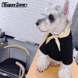 Dog Apparel Fashion Summer T-shirt Corgi Schnauzer Vest Pet Clothes Dogs Clothing Cat Dog Apparel Pug Chihuahua Costume Drop GKC17 231129