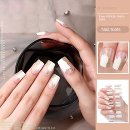 Semi Cured Gel Nail Polish Strips and white Nail Stickers Full Nail Wraps Adhesive make your own nail sticker