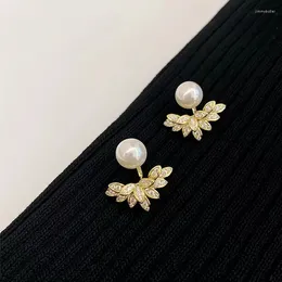 Dangle Earrings Fashion Exquisite Flower For Women Shining Crystal Petal Design Wedding Earring Girl Temperament Jewelry