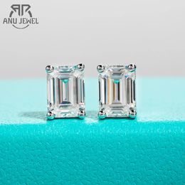 Ear Cuff AnuJewel 10k Gold Post 421ct Total Emerald Stud Earrings Antiallergy Eearrings Jewelry Wholesale 231129