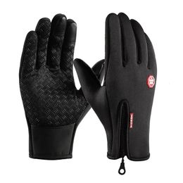 Five Fingers Gloves Winter For Men Women Touchscreen Warm Outdoor Cycling Driving Motorcycle Cold Windproof Non Slip 231130