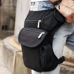 Men Canvas Drop Leg Bag Waist Fanny Pack Belt Military Travel Motorcycle Multi-purpose Messenger Shoulder Bags MX200717226m