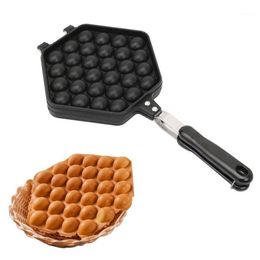 Bread Makers Chinese Eggettes Waffle Maker Puff Iron Hong Kong Bubble Eggs Machine Cake Oven QQ Maker1289D