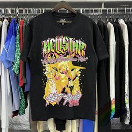 Herren T-Shirts Hellstar Angel T-Shirt Männer Frauen Hell Star World Tour Path To Paradise Tops T-Shirt Kurzarm
