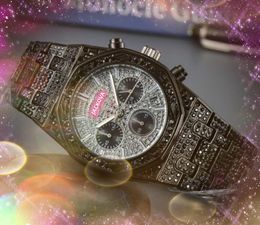 Famous Luxury Mens Watches 42mm High Quality Sports Big Dial Dweller Watch Diamonds Ring Three Eyes Six Pins Working Fashion Dress Quartz Wristwatches Gifts