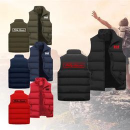 Men's Vests Mens Luxury Thermal Thick Casual Warm Padded Sleeveless Jacket For Male Winter Autumn Harajuku Y2k Trendy Outdoor Clothing