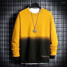 Men's Hoodies Unisex Tie-Dyed Hooded Sweatshirt Spring Autumn Mens Sweatshirts Korean Fashion Streetwear Gradient Men Casual Clothing