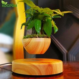 Magnetic Levitation Potted Plant Floating Air Bonsai Tree Pot Garden Flower Pot Beautiful Gifts For Friends Shpping Y2007232854