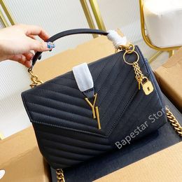 Designer Women Shoulder Bag Caviar Handbag 10A Quality Purse Bags Clutch Tote Black Calfskin Classic Diagonal Stripes Quilted Chain Double Flap Cross Body puffer