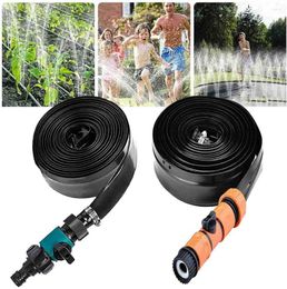 Watering Equipments 15M Outdoor Garden Pipe Humidificador Wash Spray Sprinkler Tape Trampoline Hose Water Spraying