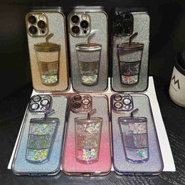 Cell Phone Cases designer phone case Luxury Square shiny Mobile for IP Luxurys Fashion Protective Shell Shining Glitter Quicksand Design Case Cover Q231130