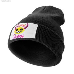 Beanie/Skull Caps Lemon Demon Knitted Cap Hood Fashion Beach Christmas Hats Women's Cap Men's Q231130
