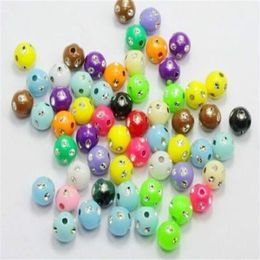 1000Pcs Mixed Acrylic Spacer Beads Charms for Jewellery Making Findings 5mm278l