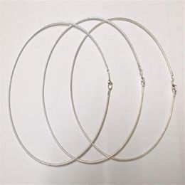 10pcs lot Silver Plated Chokers Necklace Cord Wire For DIY Craft Jewelry Gift 18inch W20199i