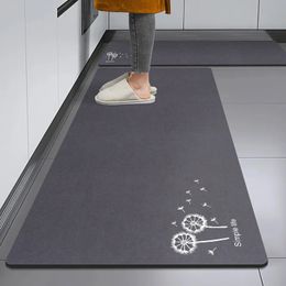 Carpets Slip Absorbent Kitchen Mat Quick Drying Living Room Carpet High Quality Anti Fall Rugs Oil Stain Floor Mats 231130