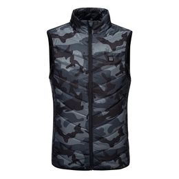 Men's Vests Korean Nine Zone USB Warm Electric Clothing Heating Vest Men'S And Women'S Fishing Boy Coat 231130