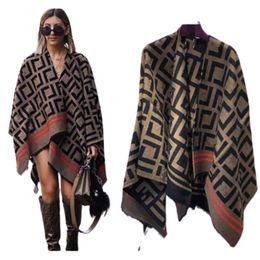 Winter cashmere designer scarf high-grade soft thick fashion mens womens luxury scarves neutral classic plaid large plaid cape B-20