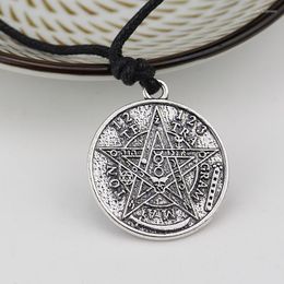 Pendant Necklaces Pentagram Of Solomon Tetragrammaton Necklace Wiccan Pagan Occult Protective Talisman Jewellery