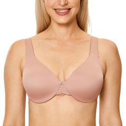 Bra's Plus Size Lace Seamless Minimizer Bra Underwire Full Coverage Nonpadded Underwear 34 36 38 40 42 D DD E F G 231129