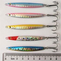 Metal iron Jig Lure 70mm 12g Bionic down deep spinnerbait Husky Jerk Torpedo fishing spoons bait303E