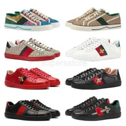 Casual Shoes tennis Designer Sneakers Designer Shoes Bee Ace Sneakers High Quality Mens casual Shoes Vintage Luxury Chaussures Ladies Leather shoes sneakers 2-3