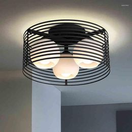 Ceiling Lights IWHD Three Heads LED Light Fixtures Fashion Glass Lighting For Living Room Home Luminarias Para Teto