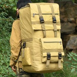 Outdoor Bags Super Capacity Outdoor 120L Travel Backpack Men's Army Military Tactical Rucksack Luggage Bag Sports Mountaineering Hiking Bags Q231129