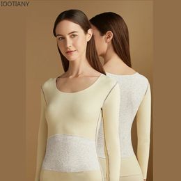 Women's Thermal Underwear IOOTIANY Couple Winter Warm Underwear Seamless Thick Double Layer Warm Lingerie Women Thermal Clothing Set Woman 2 Pieces 231130