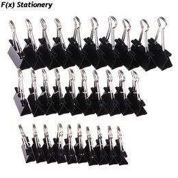 Clipboards 10pcslot Black Metal Binder Clips 19mm 25mm 32mm Notes Letter Paper Clip Office Supplies Binding Securing 231130